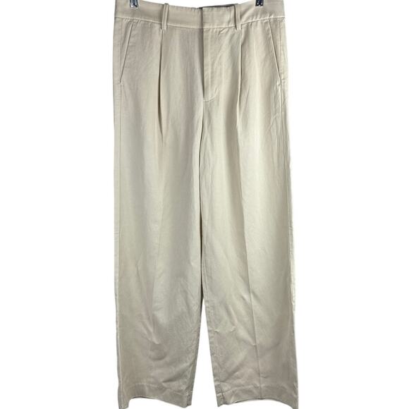 Madewell Slouchy Stretch Drapey Twill Trousers in‎ Stone Size 4 - Picture 7 of 11